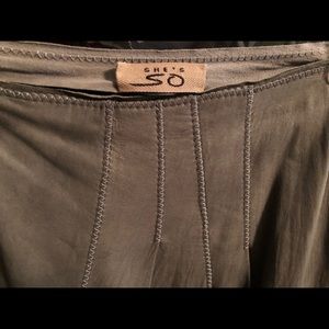 Italian Pelle Leather long skirt